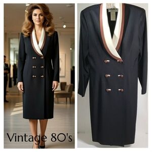 Vintage Studio One Vintage 80's Power Dress Size 8